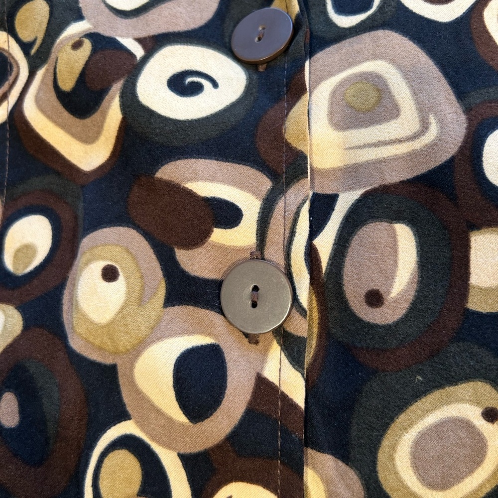 Vintage Classic Elements Brown Patterned Jacket B… - image 4